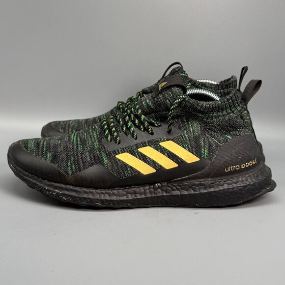 Adidas Ultra Boost DNA Mid X PE Von Miller Mens 11 Green Black Athletic Sneakers - Picture 4 of 10